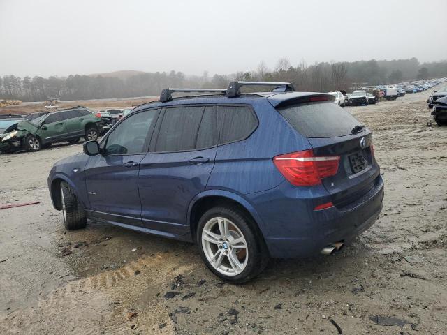 5UXWX9C51E0D28795 - 2014 BMW X3 BLUE photo 2