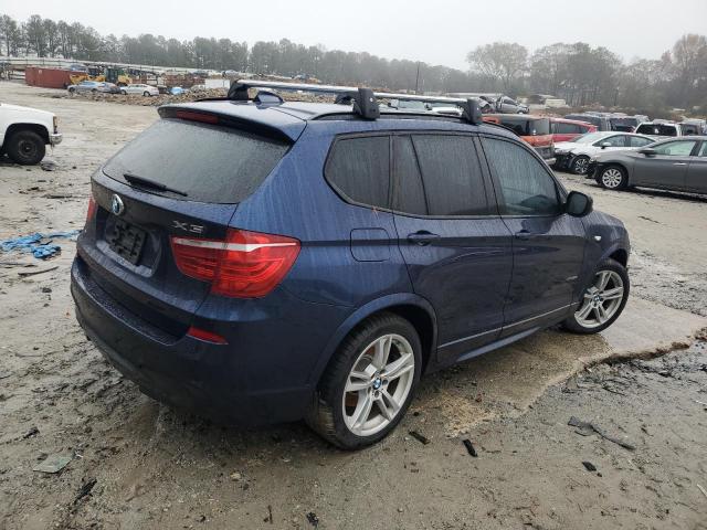 5UXWX9C51E0D28795 - 2014 BMW X3 BLUE photo 3