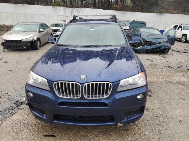 5UXWX9C51E0D28795 - 2014 BMW X3 BLUE photo 5