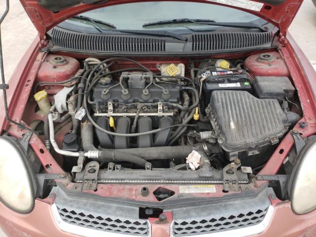 1B3ES56CX5D153162 - 2005 DODGE NEON SXT BURGUNDY photo 11