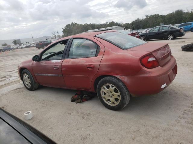 1B3ES56CX5D153162 - 2005 DODGE NEON SXT BURGUNDY photo 2