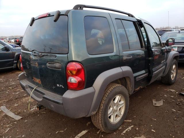 1J4GL48K73W600383 - 2003 JEEP LIBERRTY GREEN photo 3