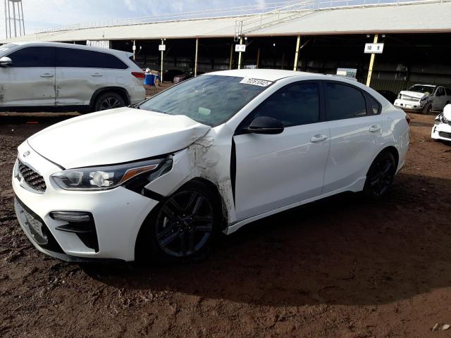 3KPF34AD8ME320397 - 2021 KIA FORTE GT L WHITE photo 1