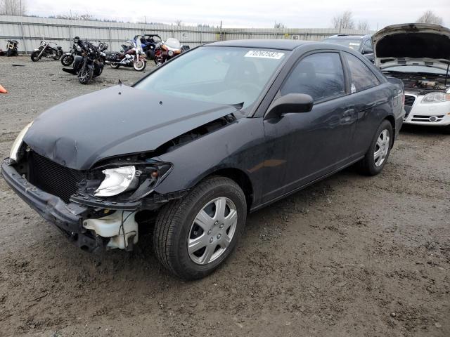 1HGEM22135L047753 - 2005 HONDA CIVIC DX V BLACK photo 1