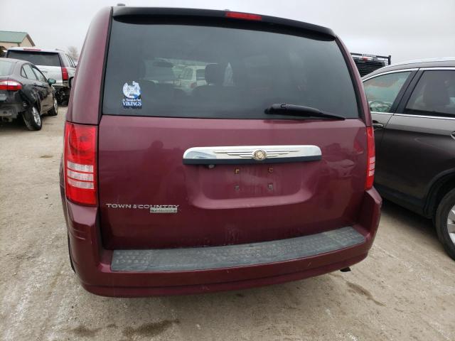 2A8HR54P58R777054 - 2008 CHRYSLER TOWN AND C MAROON photo 6