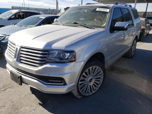 5LMJJ2HT7FEJ14920 - 2015 LINCOLN NAVIGATOR SILVER photo 2