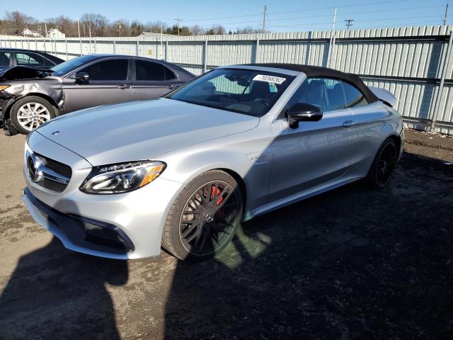 WDDWK8HB2JF627795 - 2018 MERCEDES-BENZ C 63 AMG-S SILVER photo 1