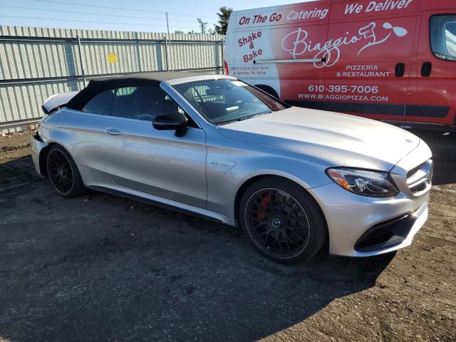 WDDWK8HB2JF627795 - 2018 MERCEDES-BENZ C 63 AMG-S SILVER photo 4