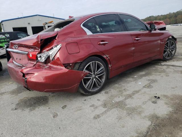 JN1AV7AP7GM490212 - 2016 INFINITI Q50 HYBRID RED photo 3