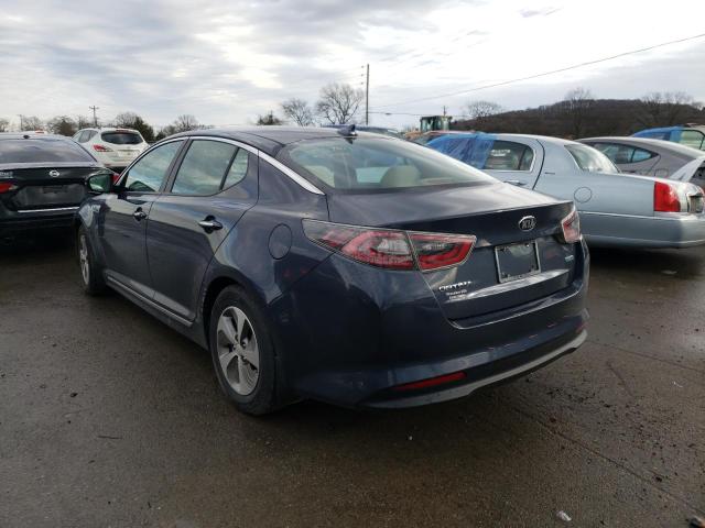 KNAGM4AD2F5082270 - 2015 KIA OPTIMA HYB BLUE photo 3