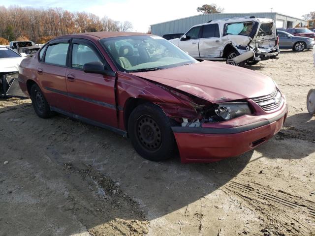 2G1WF52E459371053 - 2005 CHEVROLET IMPALA BURGUNDY photo 4