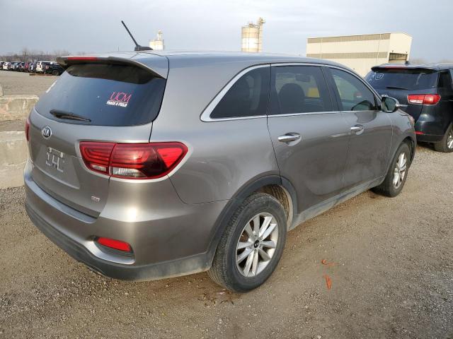 5XYPG4A33KG475827 - 2019 KIA SORENTO L GRAY photo 3