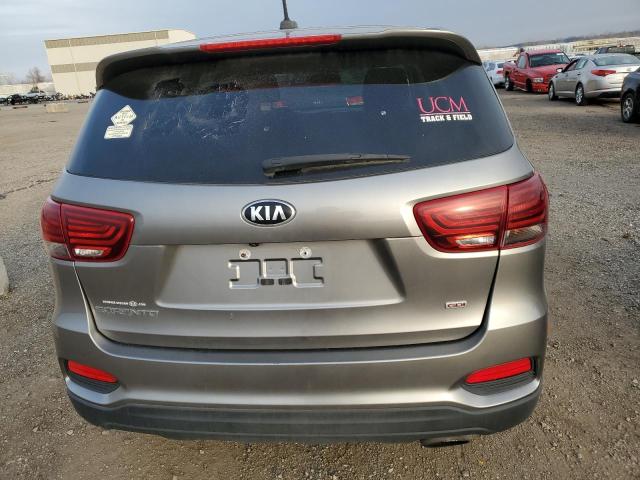 5XYPG4A33KG475827 - 2019 KIA SORENTO L GRAY photo 6