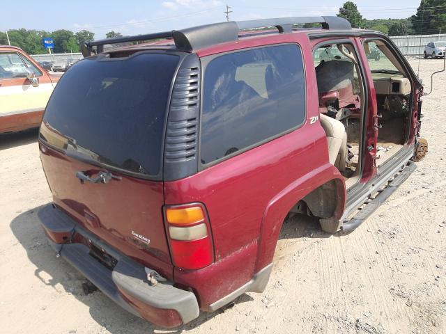 1GNEK13Z94R260969 - 2004 CHEVROLET TAHOE MAROON photo 4