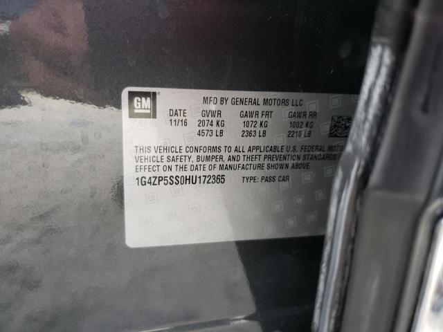 1G4ZP5SS0HU172365 - 2017 BUICK LACROSSE E GRAY photo 12