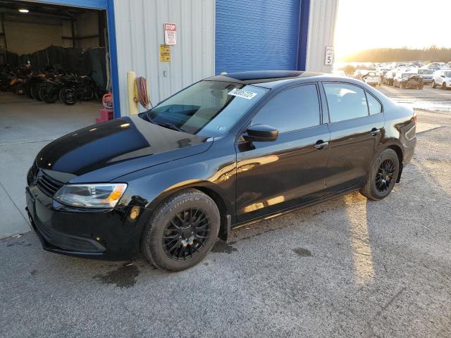 3VW2K7AJ1EM390711 - 2014 VOLKSWAGEN JETTA BASE BLUE photo 1