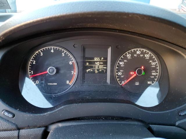 3VW2K7AJ1EM390711 - 2014 VOLKSWAGEN JETTA BASE BLUE photo 9