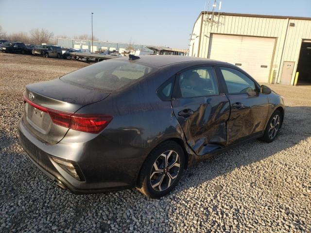 3KPF24AD8ME271270 - 2021 KIA FORTE FE GRAY photo 3