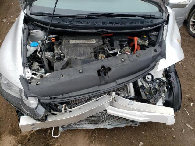 JHMFA36219S012448 - 2009 HONDA CIVIC HYBR SILVER photo 11