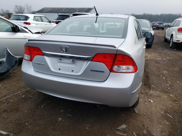 JHMFA36219S012448 - 2009 HONDA CIVIC HYBR SILVER photo 6