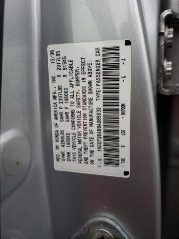 1HGCP26489A085032 - 2009 HONDA ACCORD LXP SILVER photo 13