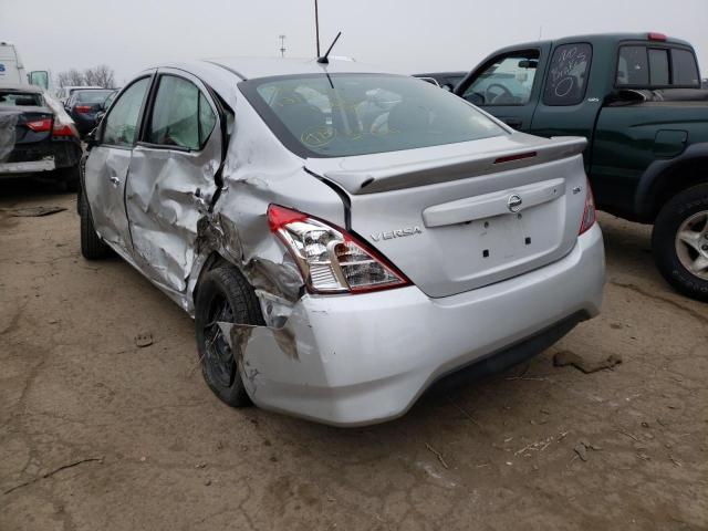 3N1CN7AP4KL816222 - 2019 NISSAN VERSA S SILVER photo 3