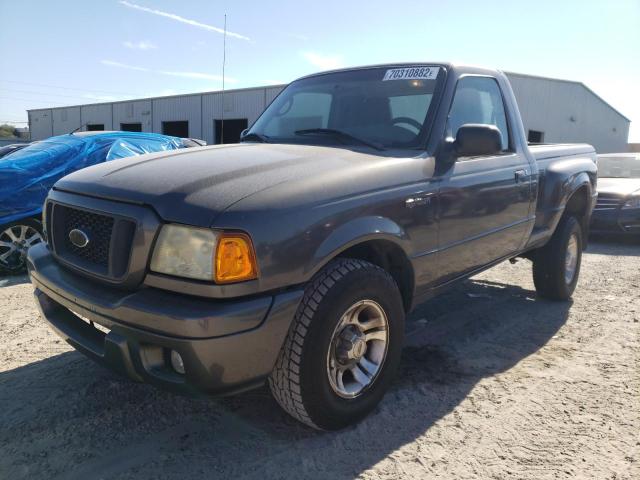 1FTYR10U54PB22769 - 2004 FORD RANGER GRAY photo 1