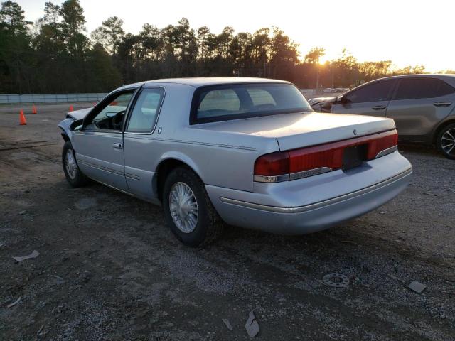 1MELM6246TH621820 - 1996 MERCURY COUGAR XR7 SILVER photo 2