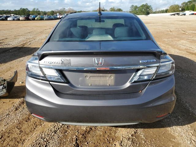 19XFB4F26EE001706 - 2014 HONDA CIVIC HYBR GRAY photo 6