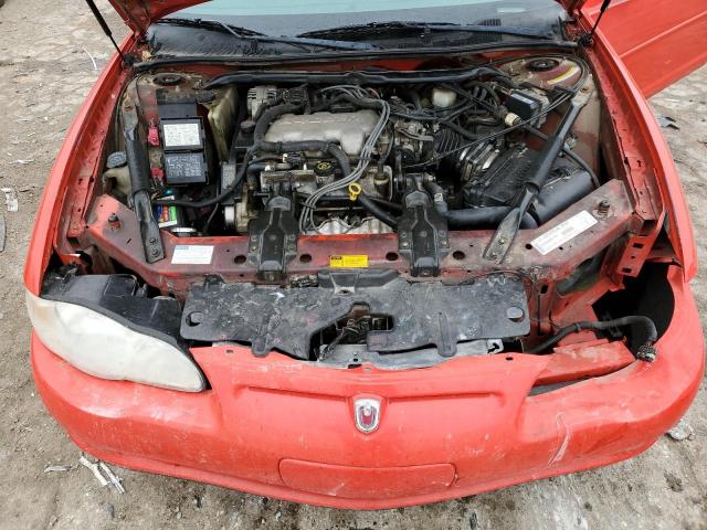 2G1WW12E719116268 - 2001 CHEVROLET MONTE CARL RED photo 11