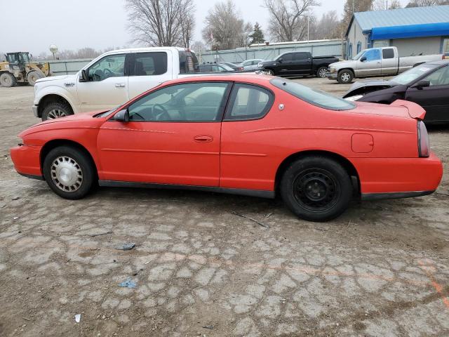 2G1WW12E719116268 - 2001 CHEVROLET MONTE CARL RED photo 2