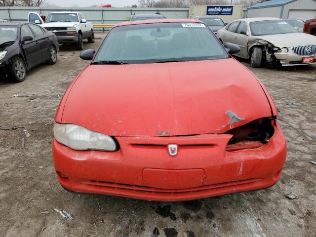 2G1WW12E719116268 - 2001 CHEVROLET MONTE CARL RED photo 5