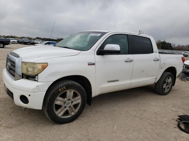 5TFDV58137X025828 - 2007 TOYOTA TUNDRA CRE WHITE photo 1