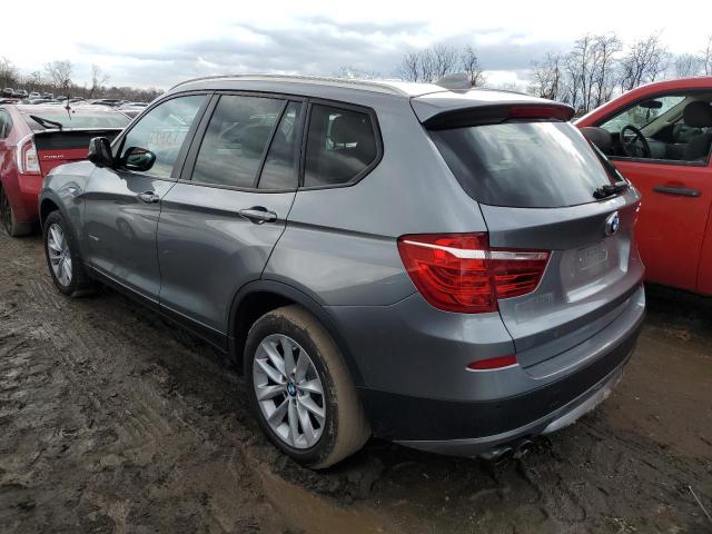 5UXWX9C58D0A08517 - 2013 BMW X3 XDRIVE2 SILVER photo 2