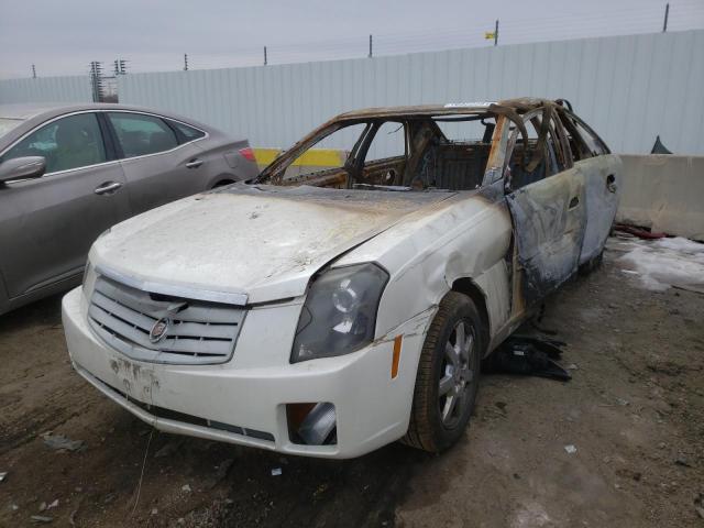 1G6DP577470185423 - 2007 CADILLAC CTS HI FEA WHITE photo 2