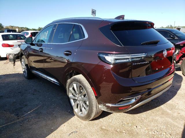 LRBFZRR47ND021162 - 2022 BUICK ENVISION A MAROON photo 2