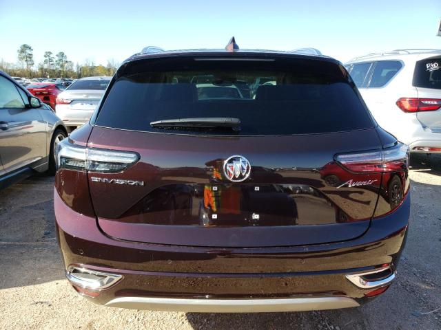 LRBFZRR47ND021162 - 2022 BUICK ENVISION A MAROON photo 6