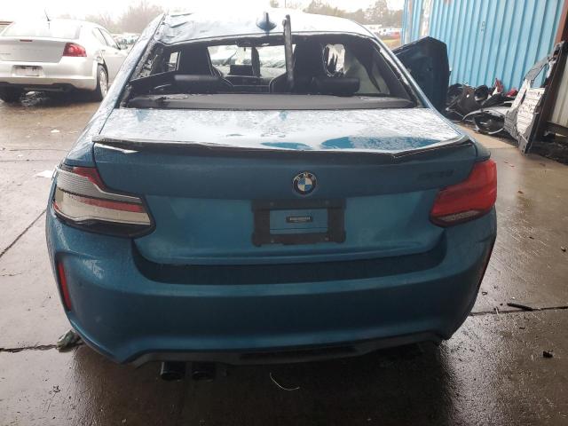 WBS2U7C53KVB08949 - 2019 BMW M2 COMPETI Կապույտ լուսանկար 6