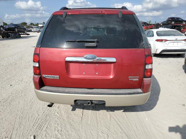 1FMEU64E17UA95377 - 2007 FORD EXPLORER E RED photo 6