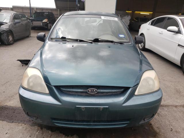 KNADC165636134799 - 2003 KIA RIO CINCO GRAY photo 5