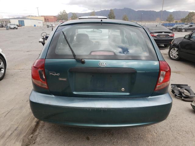 KNADC165636134799 - 2003 KIA RIO CINCO GRAY photo 6