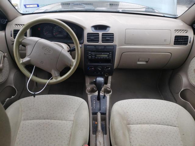 KNADC165636134799 - 2003 KIA RIO CINCO GRAY photo 8