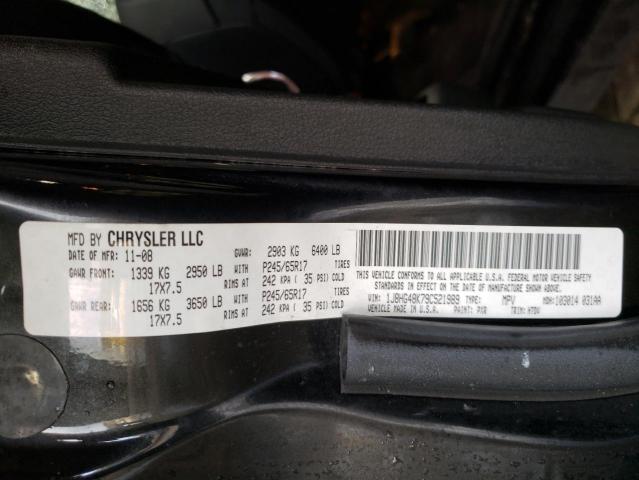 1J8HG48K79C521989 - 2009 JEEP COMMANDER 黑色 照片 14