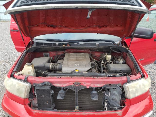 5TFEY5F11AX075763 - 2010 TOYOTA TUNDRA CRE RED photo 11