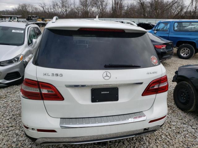 4JGDA5HBXFA609810 - 2015 MERCEDES-BENZ ML 350 4MA WHITE photo 6