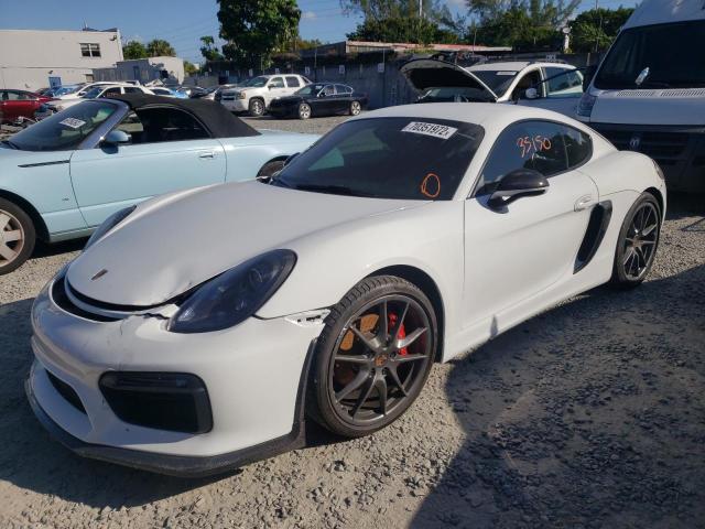 WP0AB2A87EK192320 - 2014 PORSCHE CAYMAN S WHITE photo 1