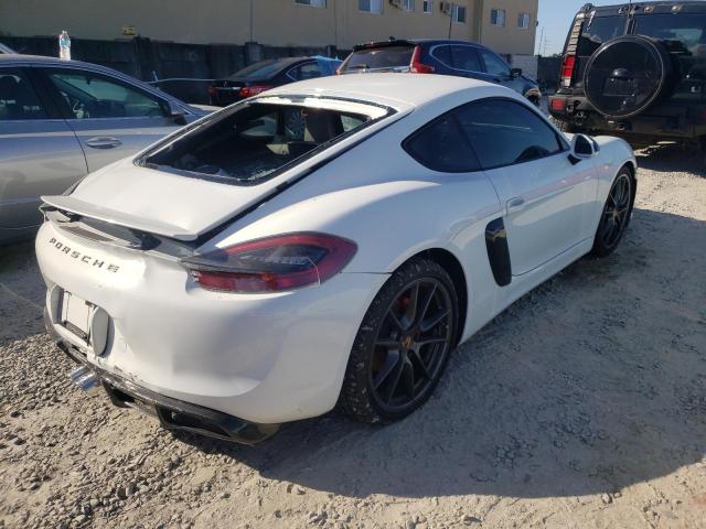 WP0AB2A87EK192320 - 2014 PORSCHE CAYMAN S WHITE photo 3