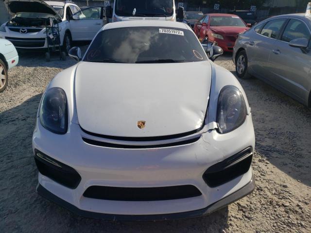 WP0AB2A87EK192320 - 2014 PORSCHE CAYMAN S WHITE photo 5