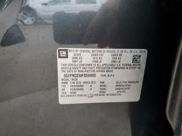 3GYFNCE36FS599000 - 2015 CADILLAC SRX PERFOR 灰色 照片 13