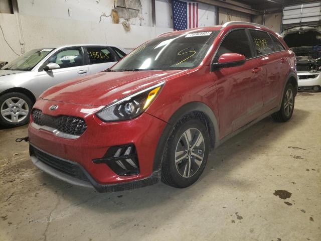 KNDCB3LC9M5463424 - 2021 KIA NIRO LX RED photo 2